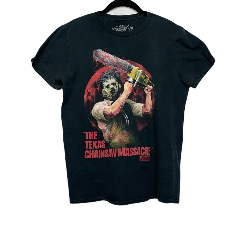 Fright Rags The Texas Chainsaw Massacre V3 Black Graphic T-shirt Size M
